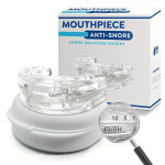 Anti-snoring mouthguard adjustable to 10 positions